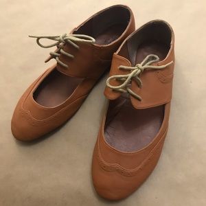 Traffic Suede-look Lace up Mary Janes